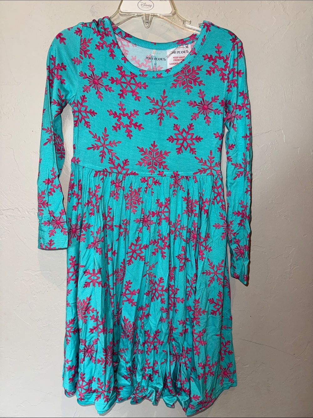Posh Peanut Queen of Snowflakes Long Sleeve Twirl Dress NWT